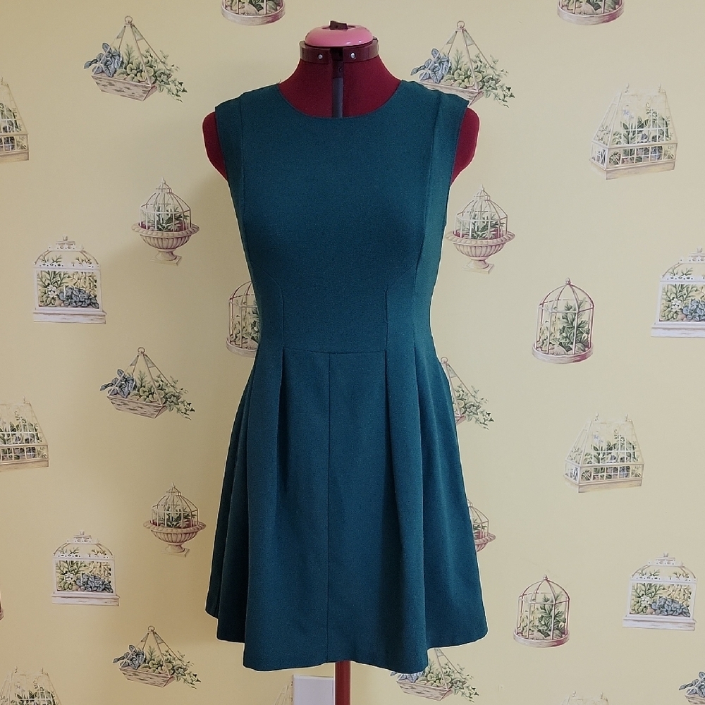 📣3/$30📣 Dynamite Green Sleeveless Fit and Flare Mini Dress